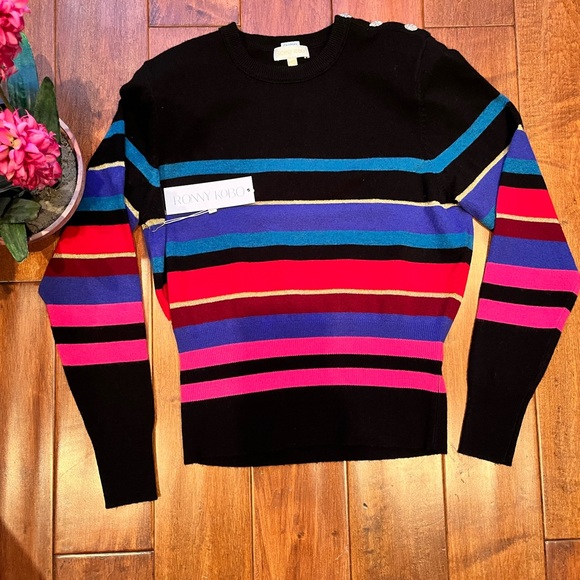 RONNY KOBO Wool Cashmere Sweater - Picture 4 of 8